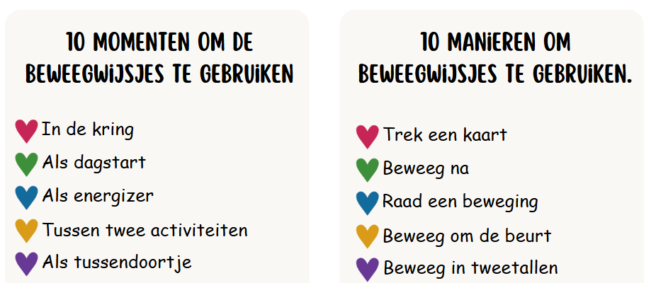 Beweegwijsjes bovenbouw 40 vrolijke beweegkaarten